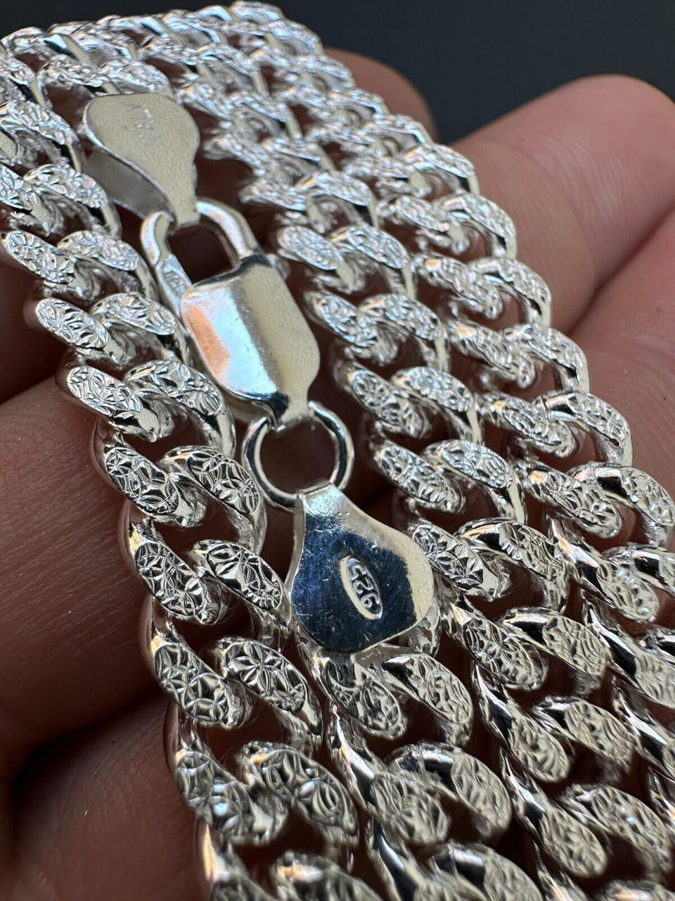 Diamond Cut Miami Cuban Link Chain Necklace Or Bracelet - 925 Sterling Silver - 7"-30" - 3mm-7mm