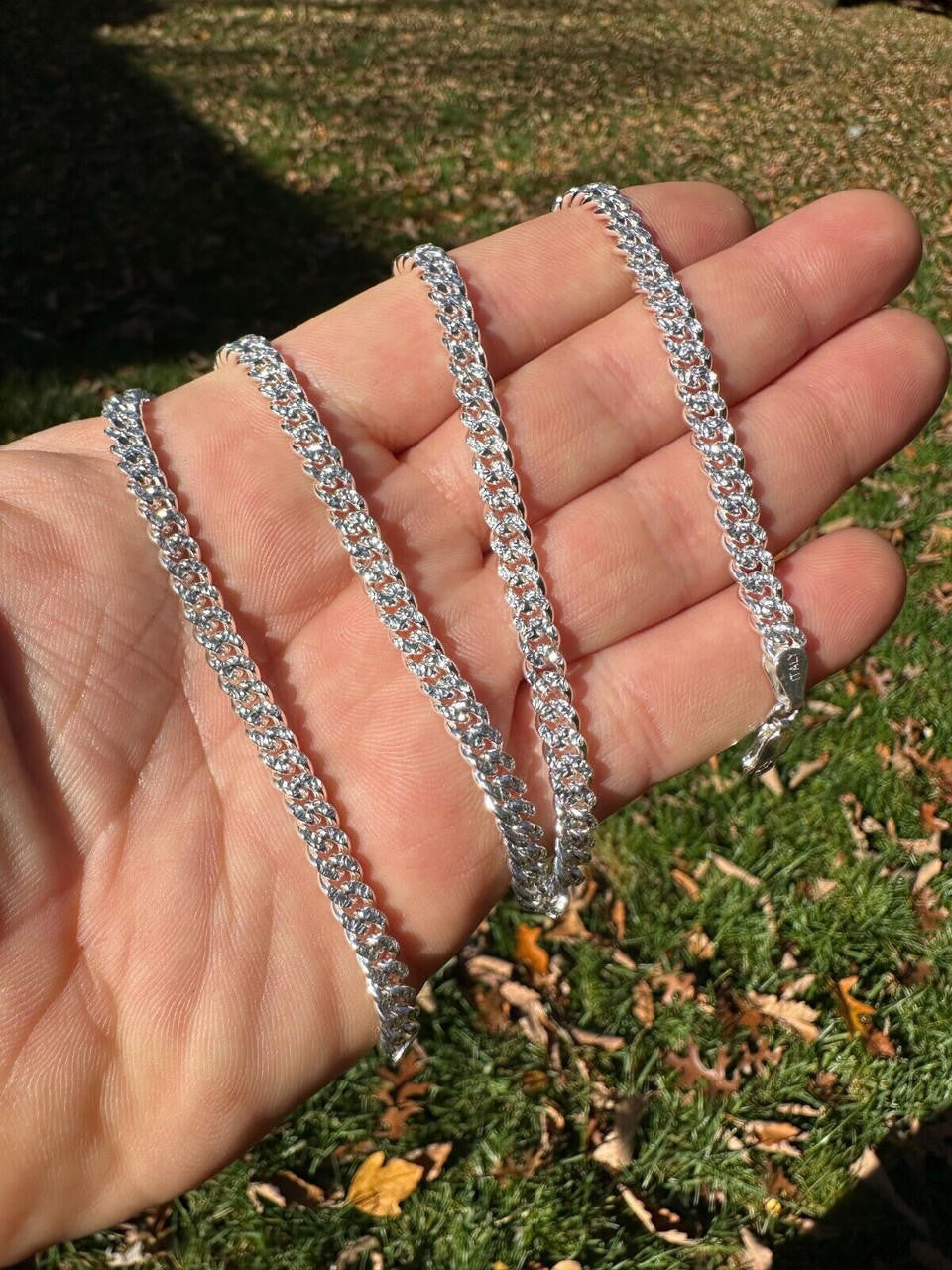 Diamond Cut Miami Cuban Link Chain Necklace Or Bracelet - 925 Sterling Silver - 7"-30" - 3mm-7mm