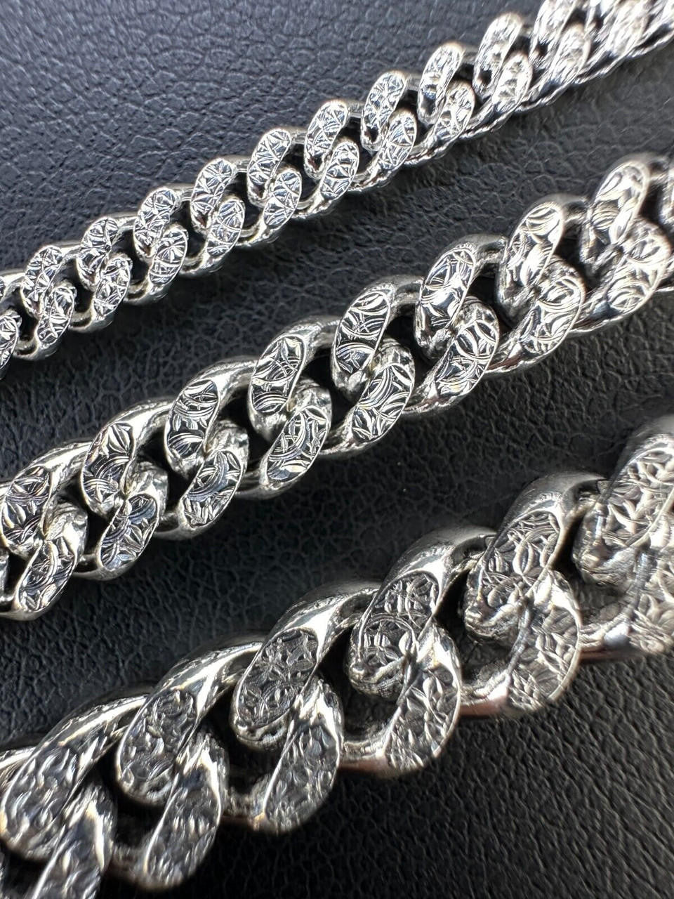 Diamond Cut Miami Cuban Link Chain Necklace Or Bracelet - 925 Sterling Silver - 7"-30" - 3mm-7mm