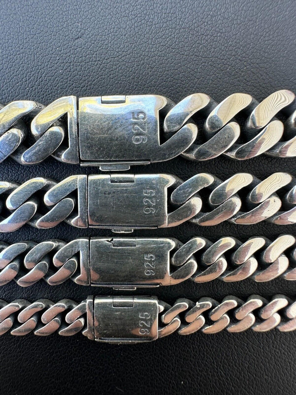 Cancun Cuban Link Chain Necklace Sleek Clasp  - 925 Sterling Silver - 18"-28" - 6mm-12mm
