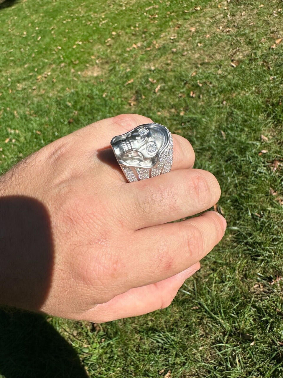 MOISSANITE Dead Rider Ring - 925 Silver