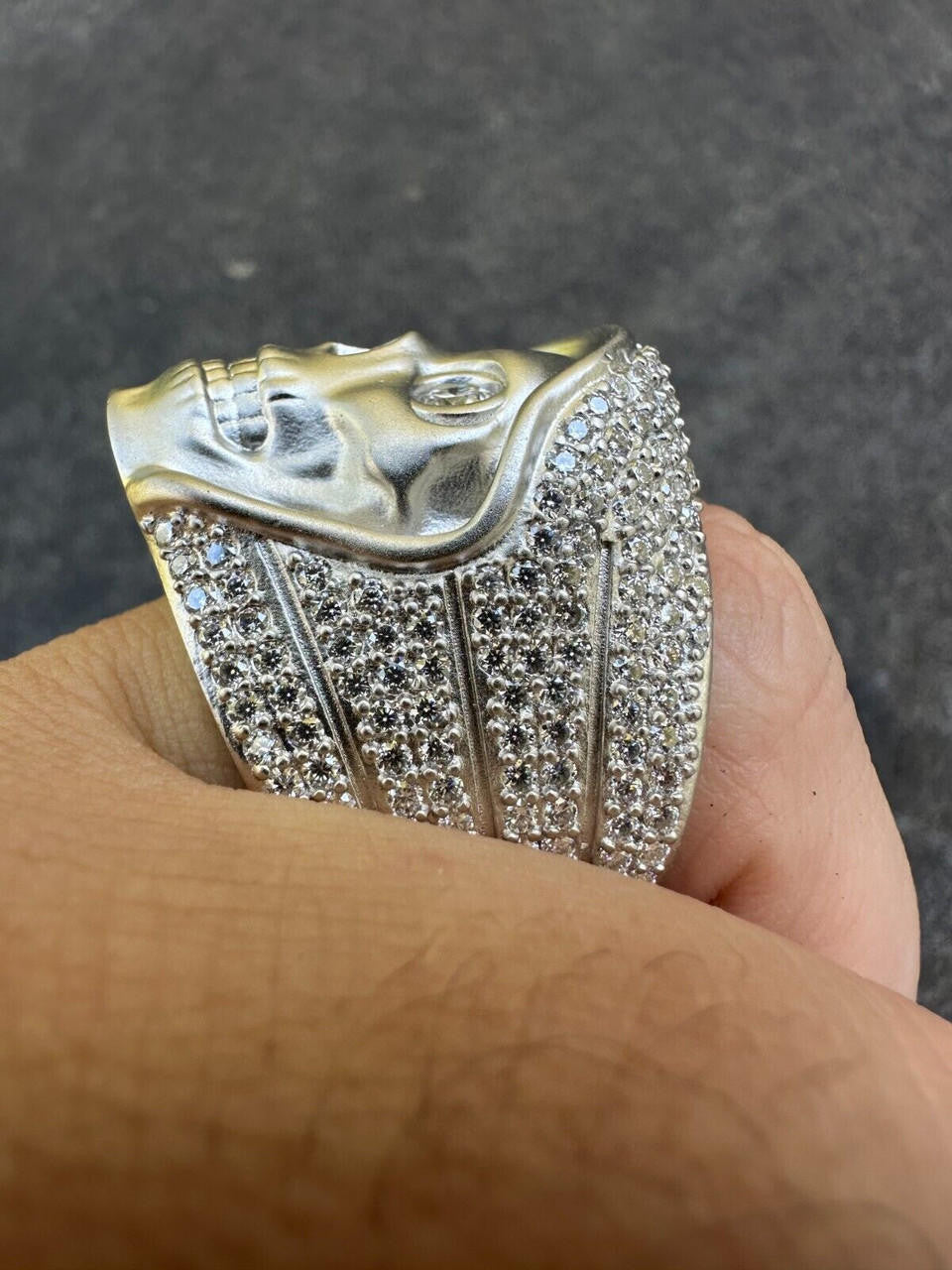 MOISSANITE Dead Rider Ring - 925 Silver