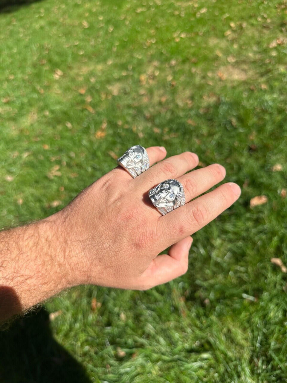 MOISSANITE Dead Rider Ring - 925 Silver