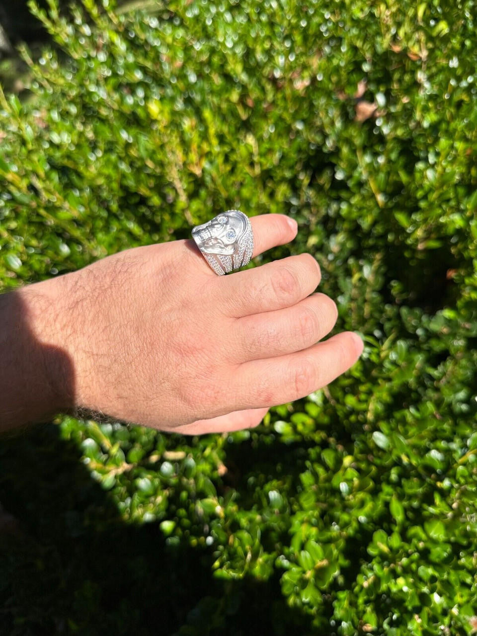MOISSANITE Dead Rider Ring - 925 Silver