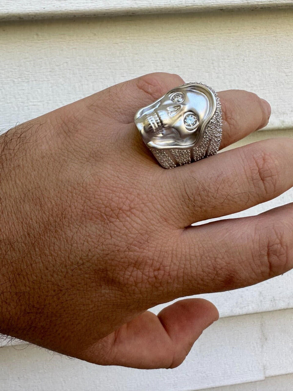 MOISSANITE Dead Rider Ring - 925 Silver
