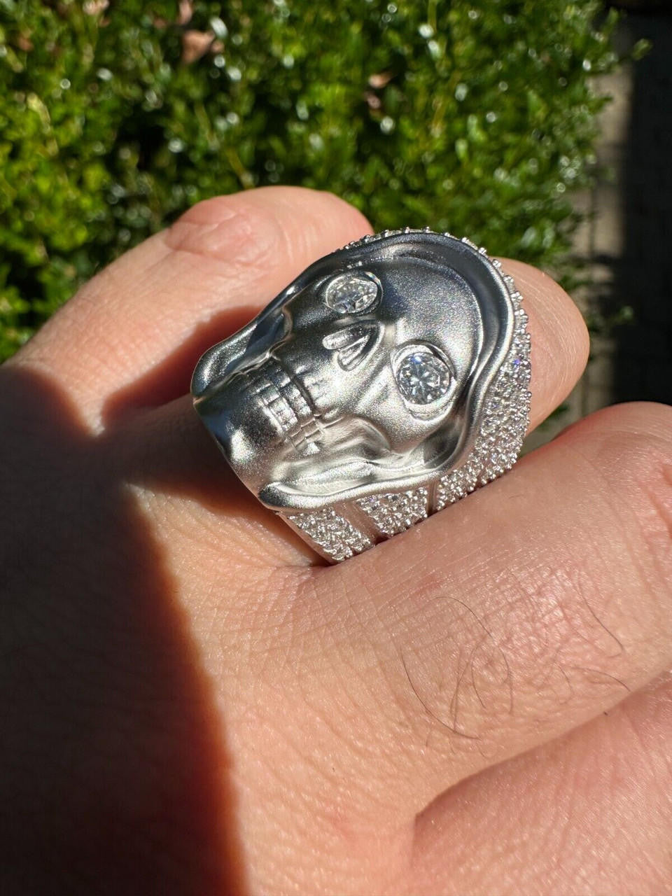 MOISSANITE Dead Rider Ring - 925 Silver
