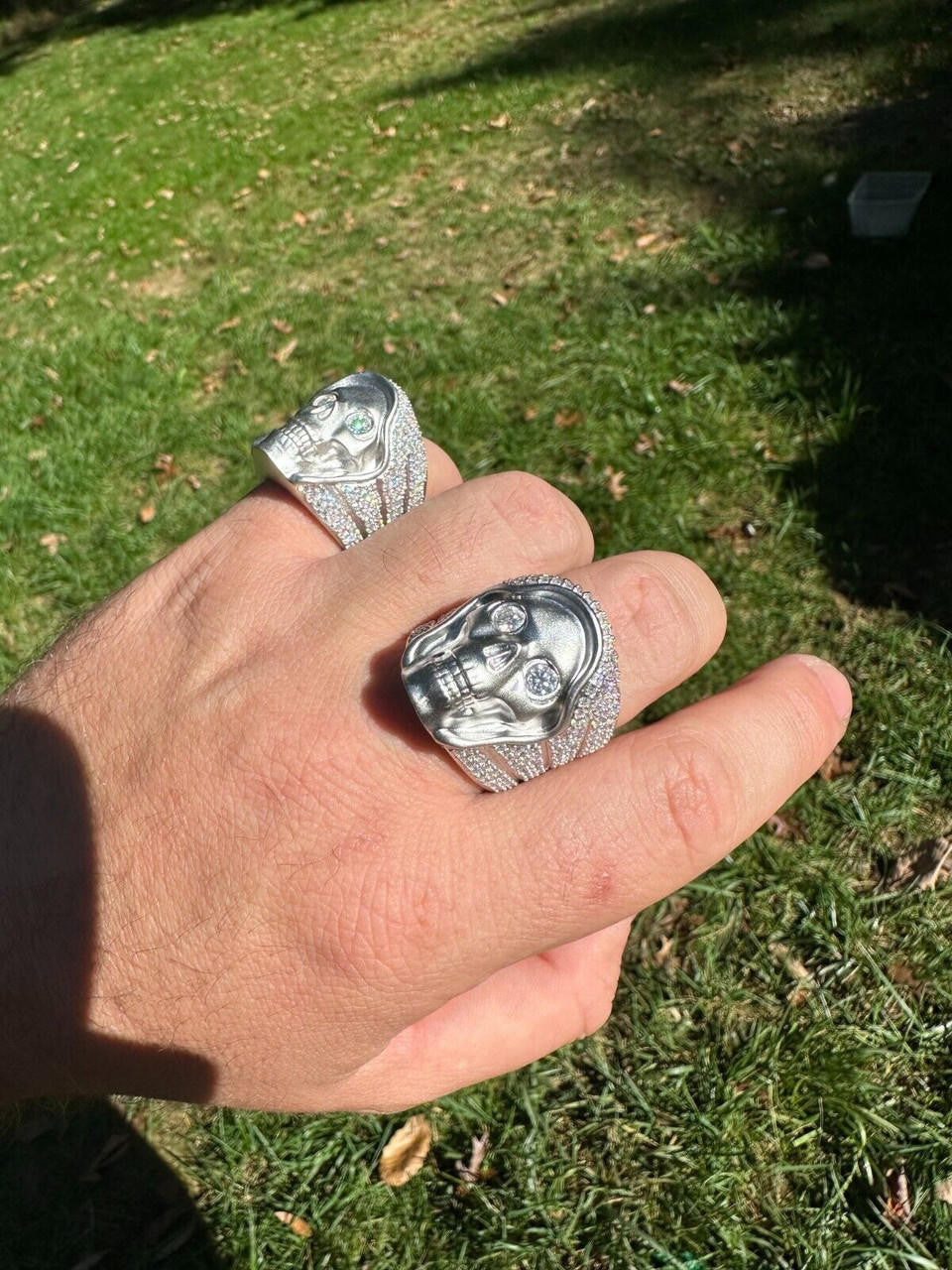 MOISSANITE Dead Rider Ring - 925 Silver