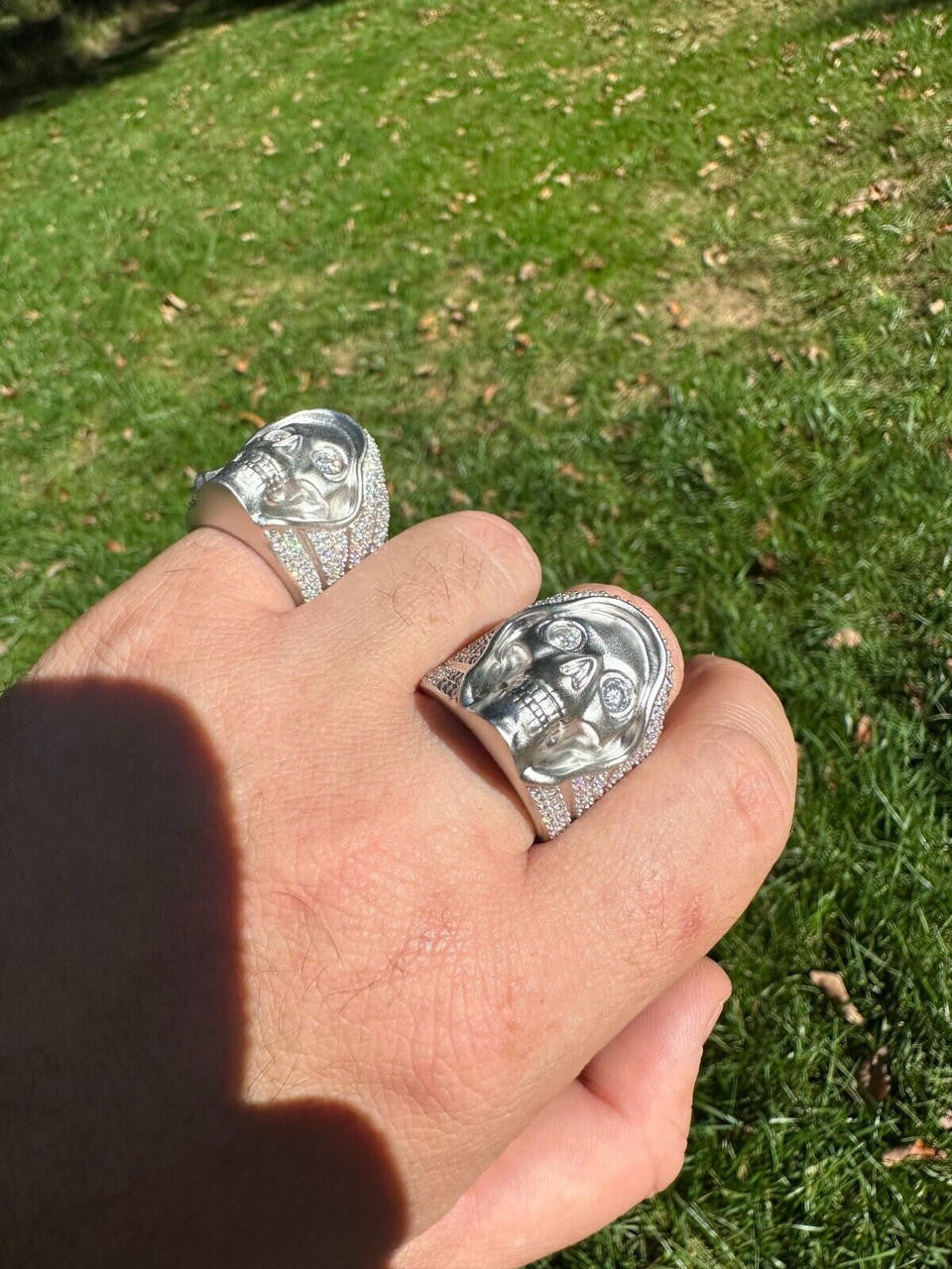 MOISSANITE Dead Rider Ring - 925 Silver
