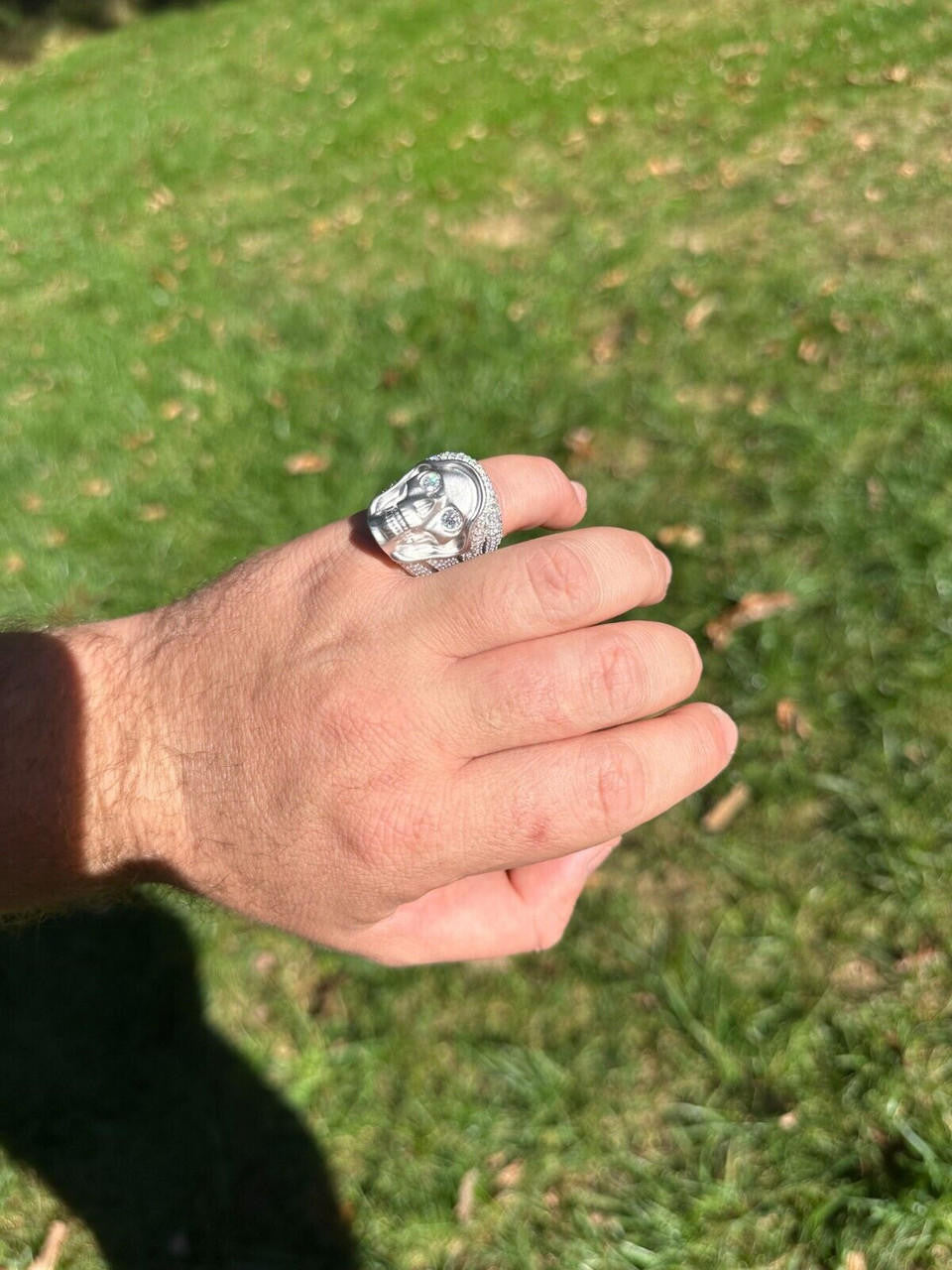 MOISSANITE Dead Rider Ring - 925 Silver