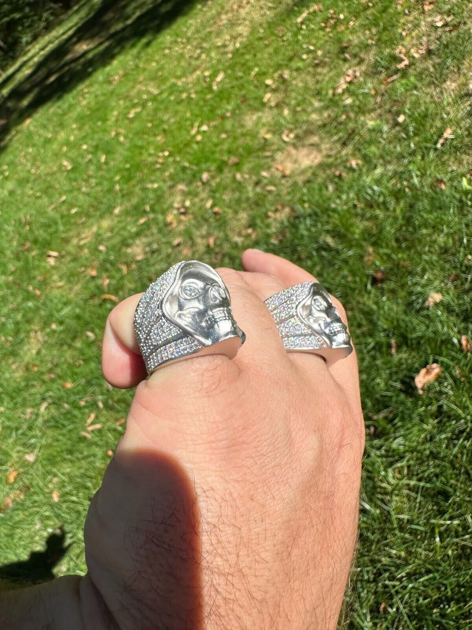 MOISSANITE Dead Rider Ring - 925 Silver