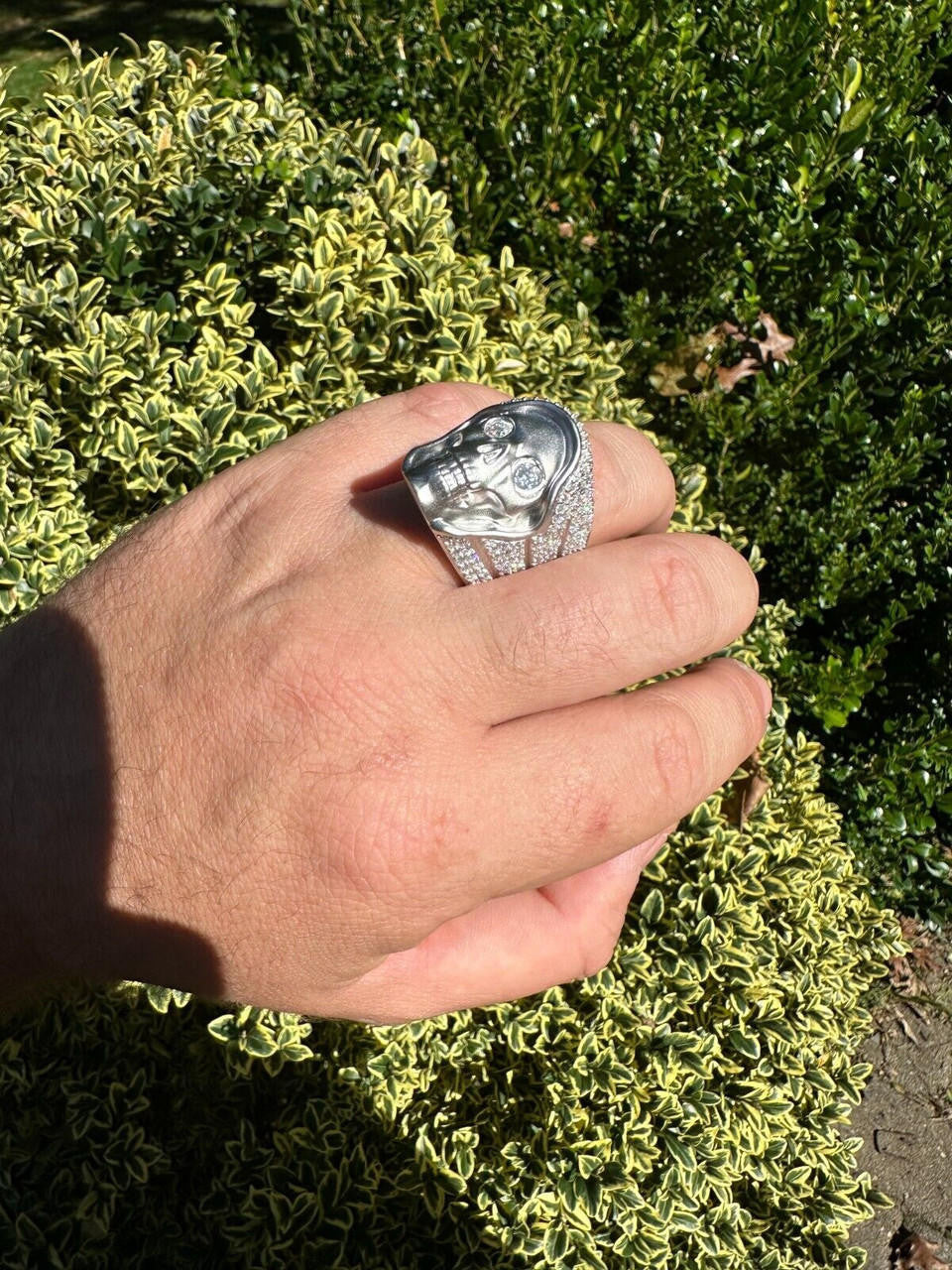 MOISSANITE Dead Rider Ring - 925 Silver