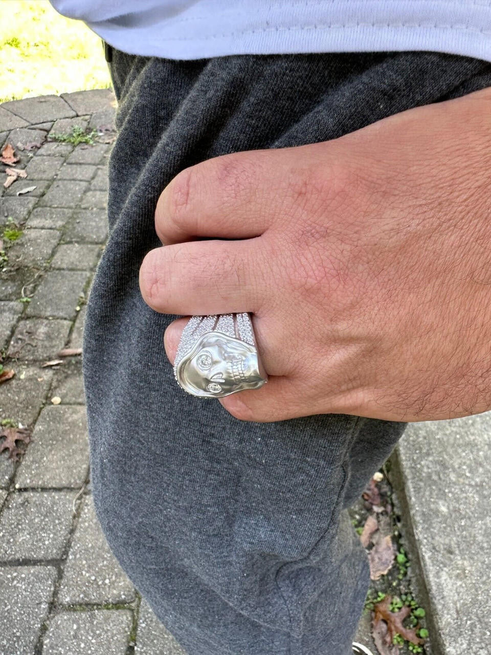 MOISSANITE Dead Rider Ring - 925 Silver