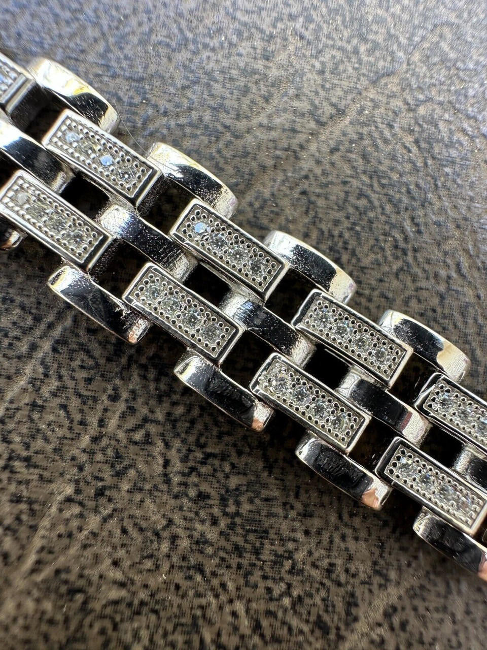 MOISSANITE Custom Presidential Link Bracelet Iced Out - 925 Silver - 10.5mm - 7"-8.5"