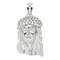 MOISSANITE Tito Biggie Smalls Kufi Jesus Piece Pendant - 925 Silver - 3 Sizes 1"-2.5"