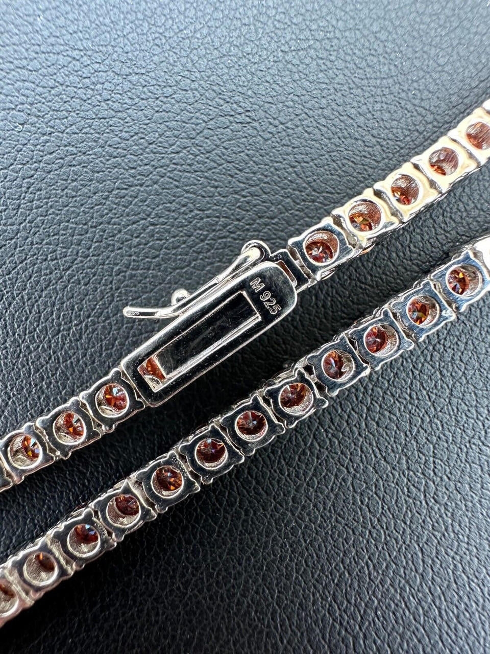 Ruby Red MOISSANITE Tennis Chain Necklace Iced Out - 925 Silver - 3mm - 16"-28"