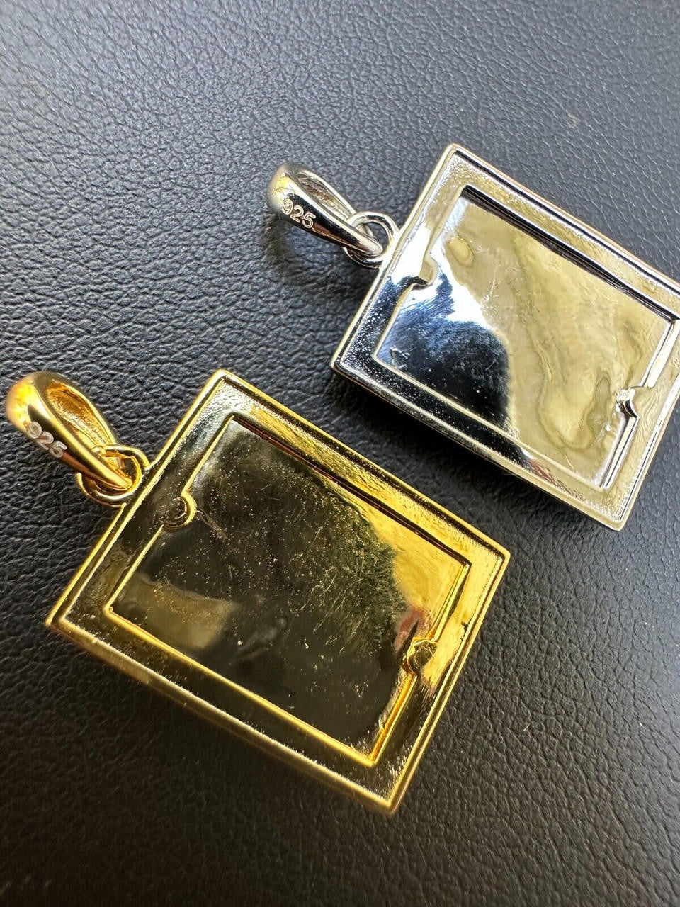 Cross Jesus Medallion Pendant - 14k Gold Vermeil Or 925 Silver - Small 1"