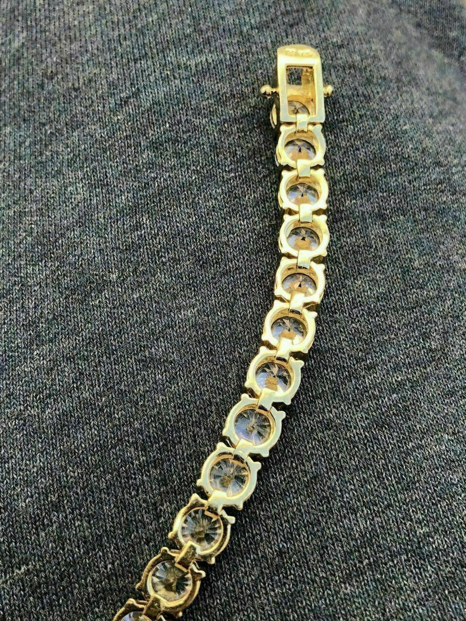 MOISSANITE #1 BESTSELLER Tennis Chain Necklace Iced Out - 14k Gold Vermeil, Rose Gold Vermeil Or 925 Silver - 3mm-7mm - 16"-30"
