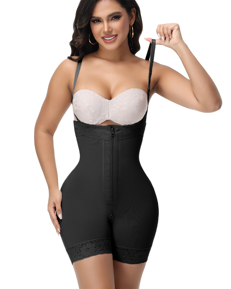 Short Faja con Cremallera en Entrepierna y Tirantes Desmontables