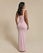 Vestido Largo con Corsé Moldeador Desmontable