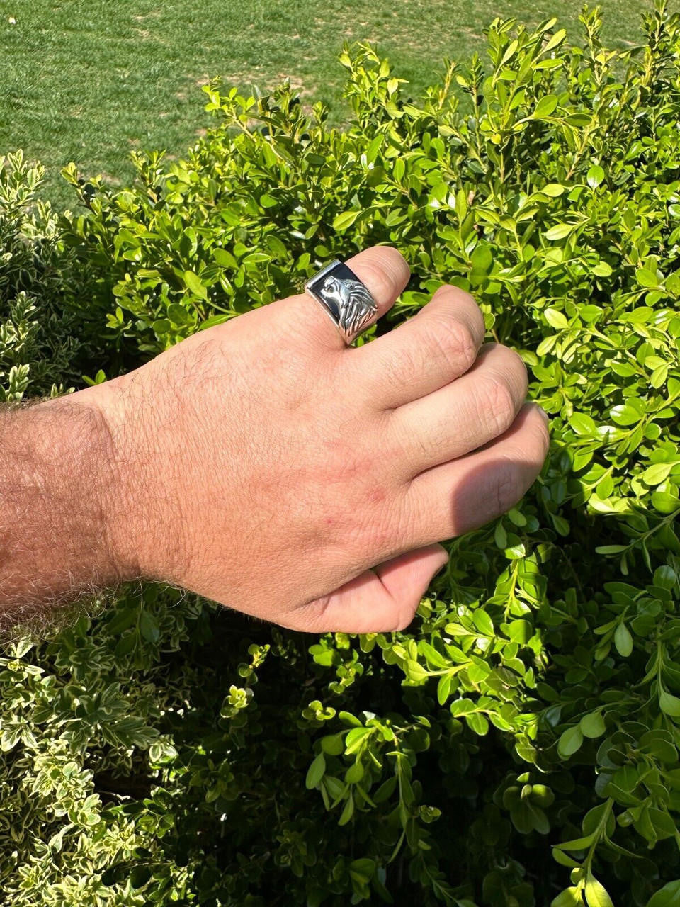 Nothern Spirits Wolf Ring - 925 Silver Oxidized - Plain