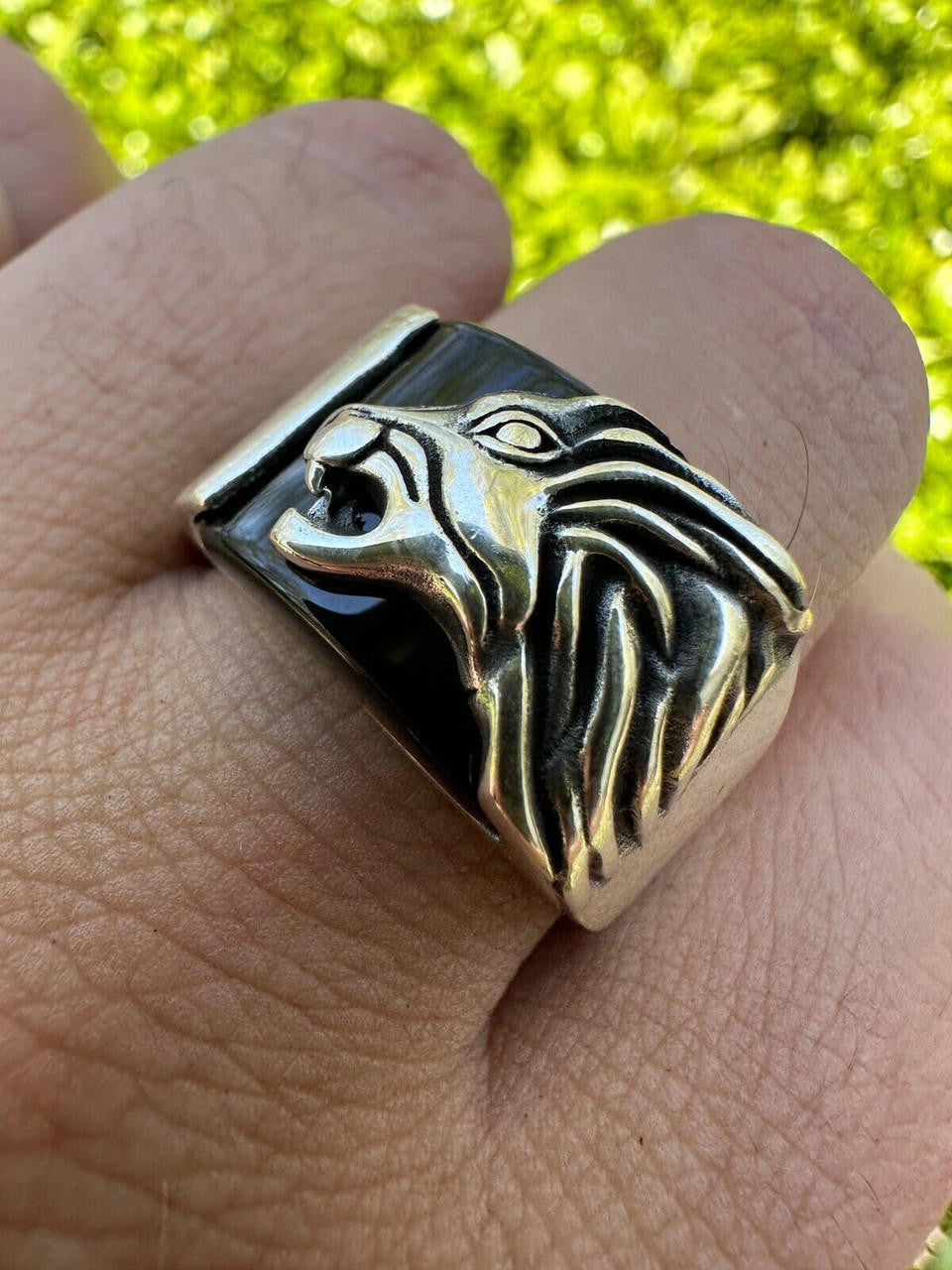 Nothern Spirits Wolf Ring - 925 Silver Oxidized - Plain