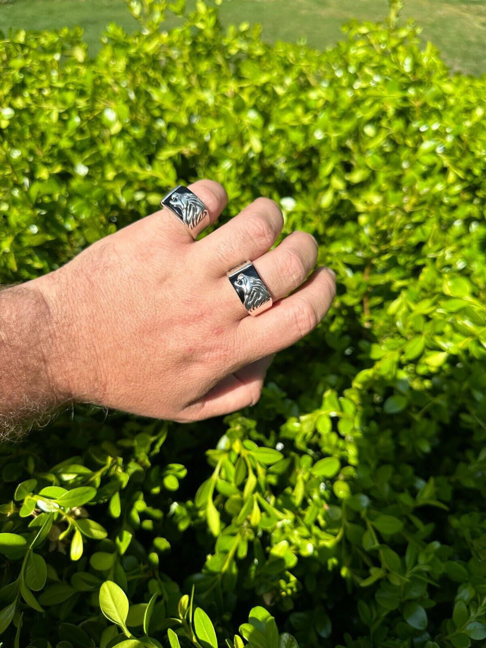 Nothern Spirits Wolf Ring - 925 Silver Oxidized - Plain