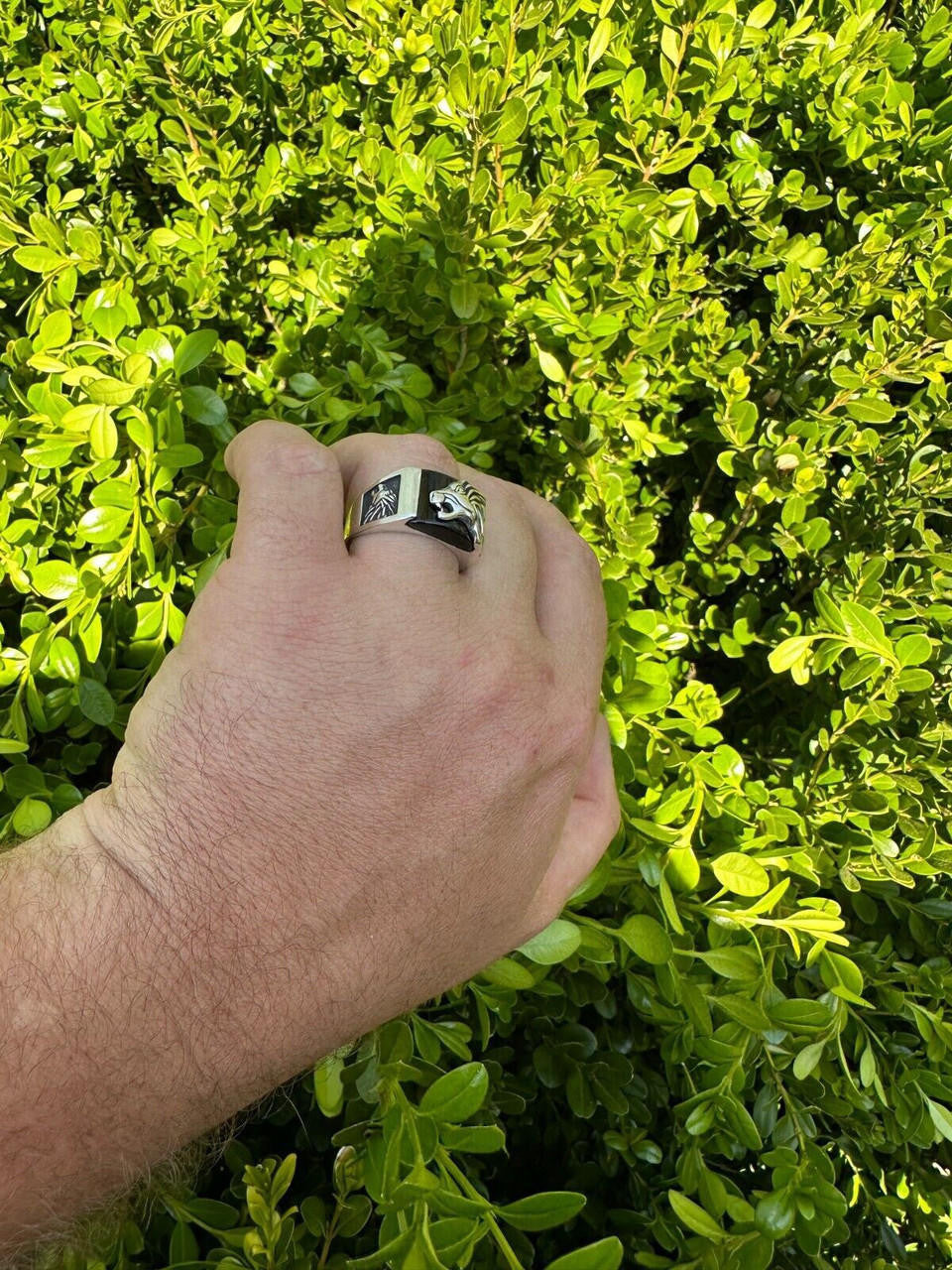 Nothern Spirits Wolf Ring - 925 Silver Oxidized - Plain