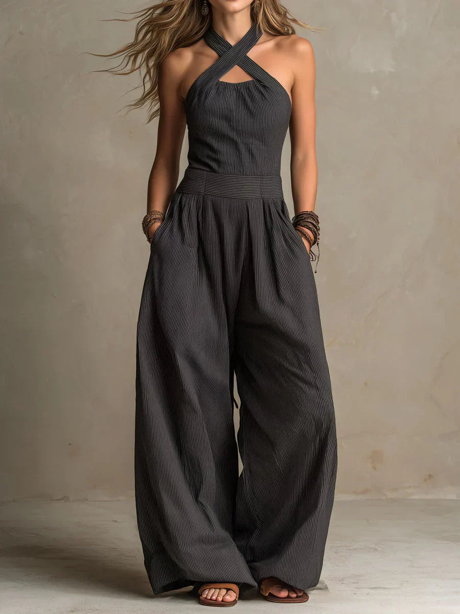 BIANCA – Mono Elegante Con Escote Cruzado