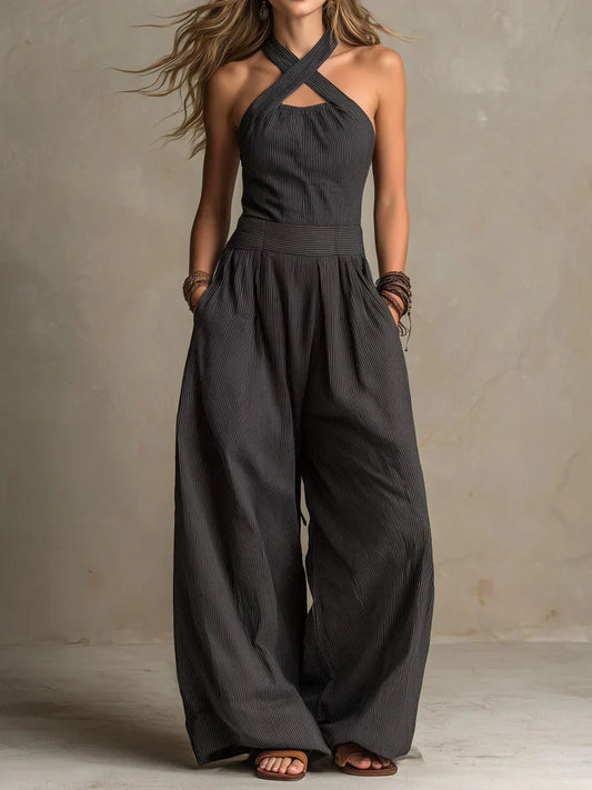 BIANCA – Mono Elegante Con Escote Cruzado