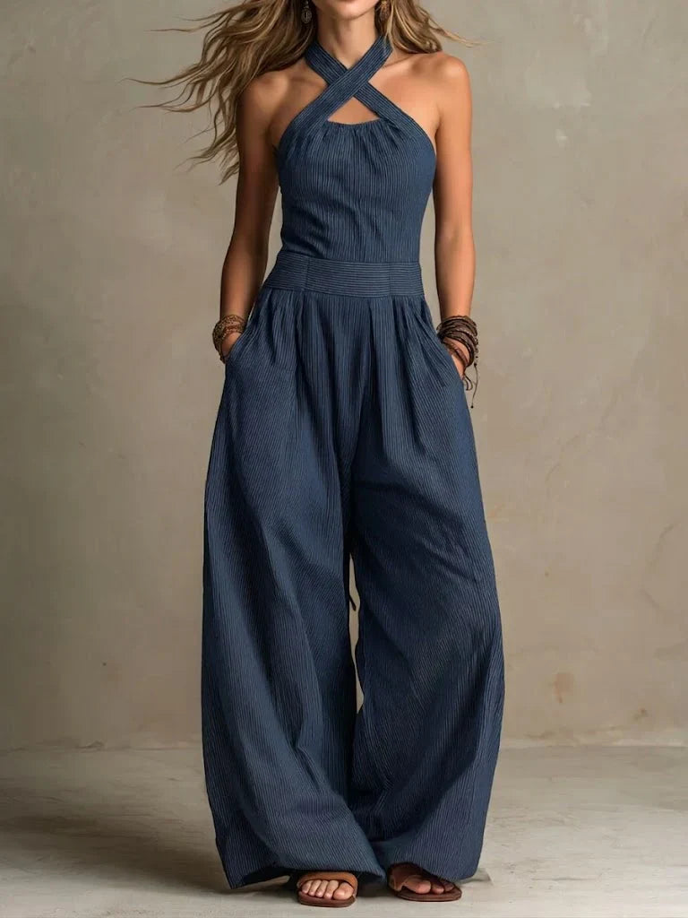 BIANCA – Mono Elegante Con Escote Cruzado