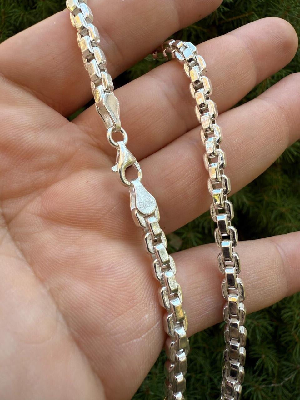 Puffed Rolo Bracelet - Hollow 925 Sterling Silver - 7"-9" - 5mm