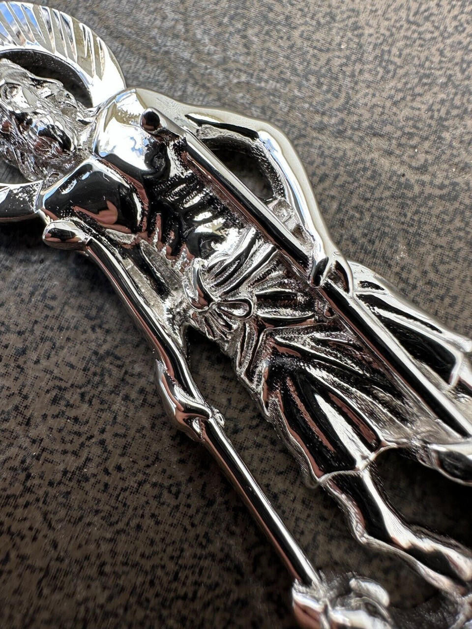St Lazarus Plain Pendant - 925 Silver - 3 Sizes 1.25"-3.25"