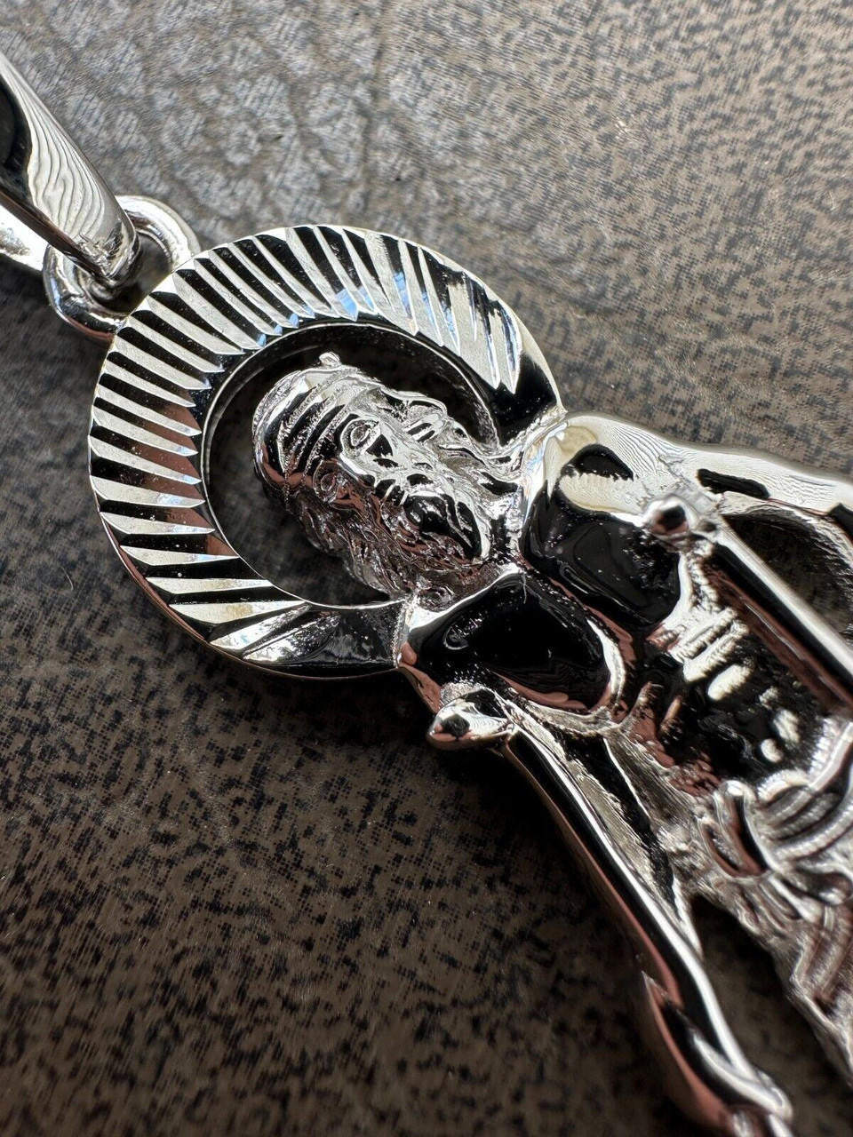 St Lazarus Plain Pendant - 925 Silver - 3 Sizes 1.25"-3.25"