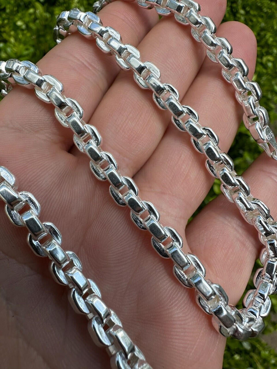 Puffed Rolo Chain Necklace Or Bracelet - Hollow 925 Sterling Silver - 7"-28" - 6mm