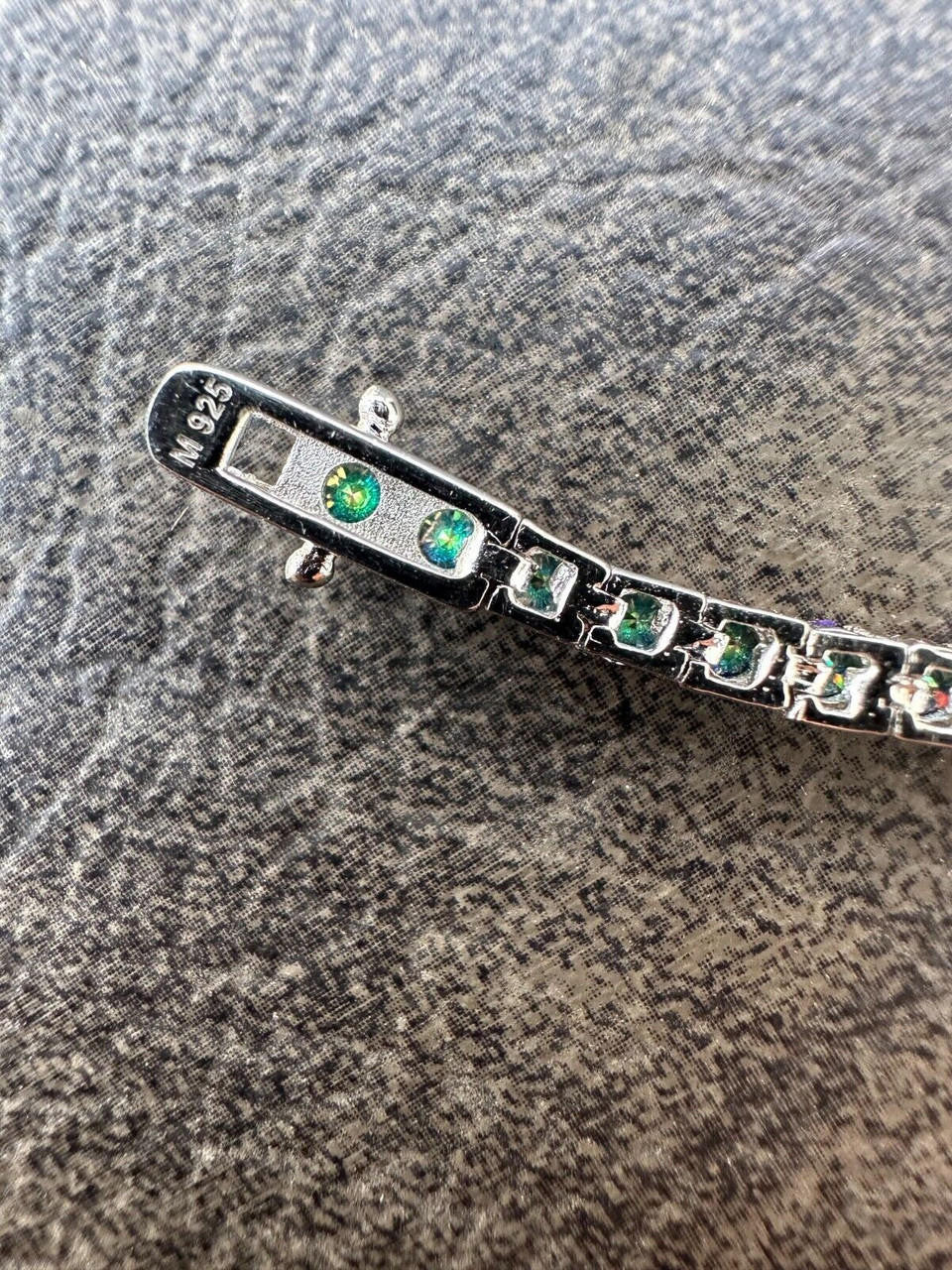 Real Iced Blue MOISSANITE 3mm Tennis Bracelet 925 Silver Pass Diamond Tester