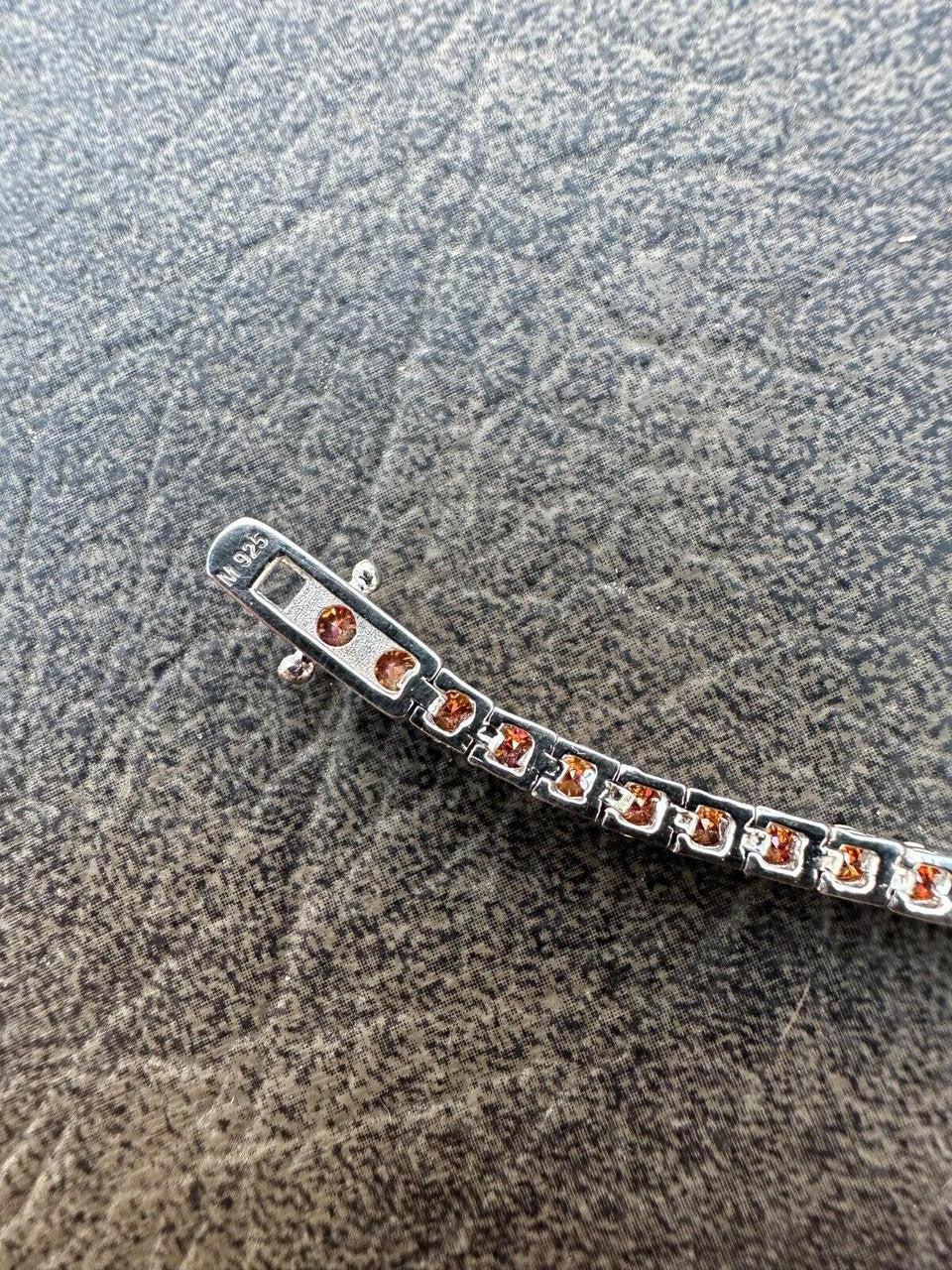 Real Iced Pink MOISSANITE 3mm Tennis Bracelet 925 Silver Pass Diamond Tester