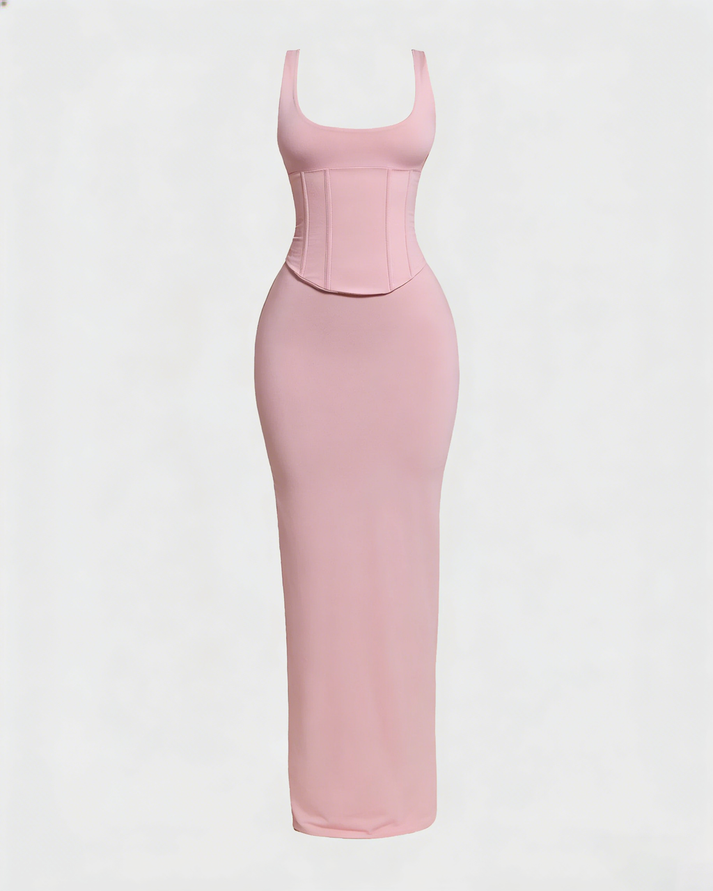 Vestido Largo con Corsé Moldeador Desmontable