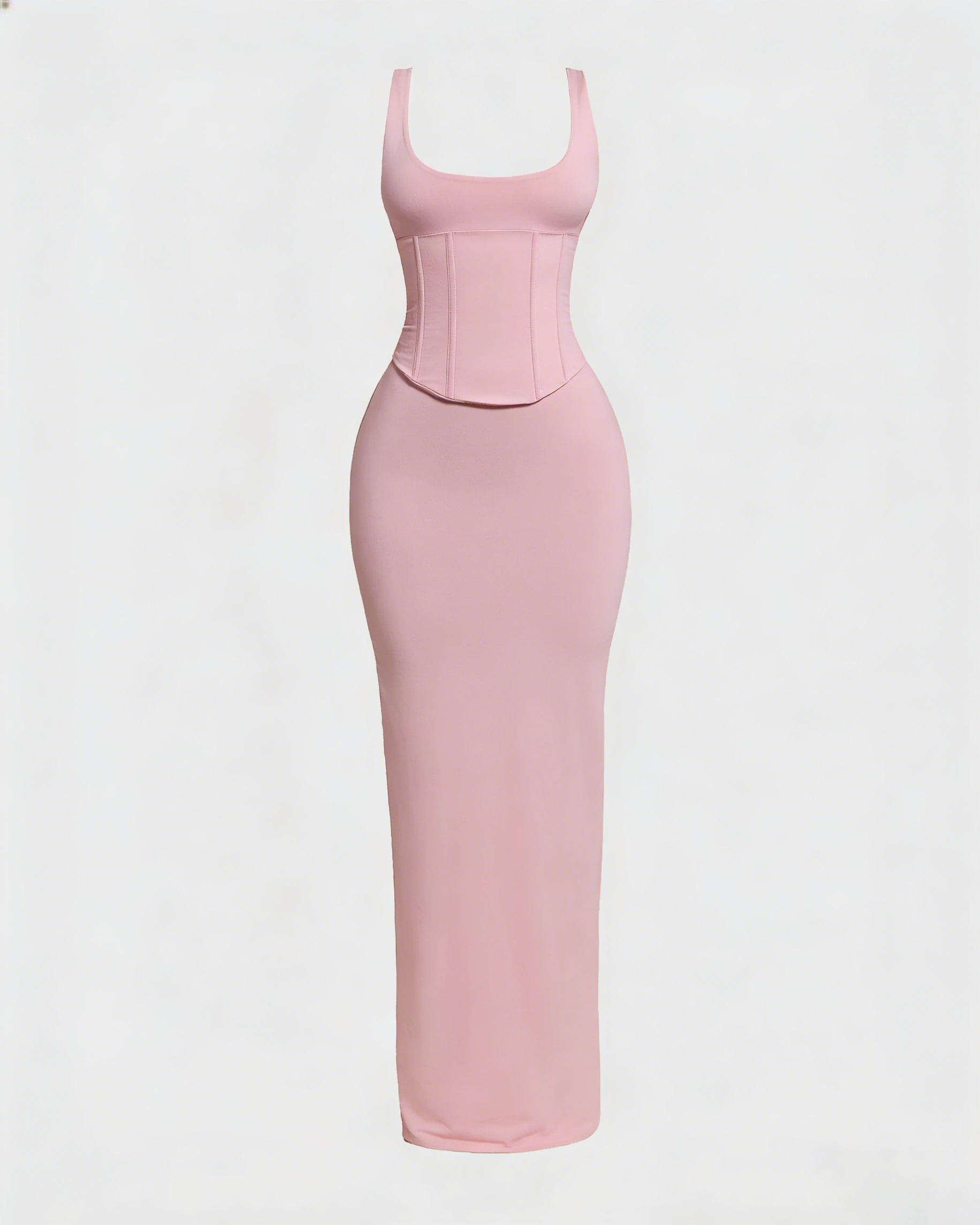 Vestido Largo con Corsé Moldeador Desmontable